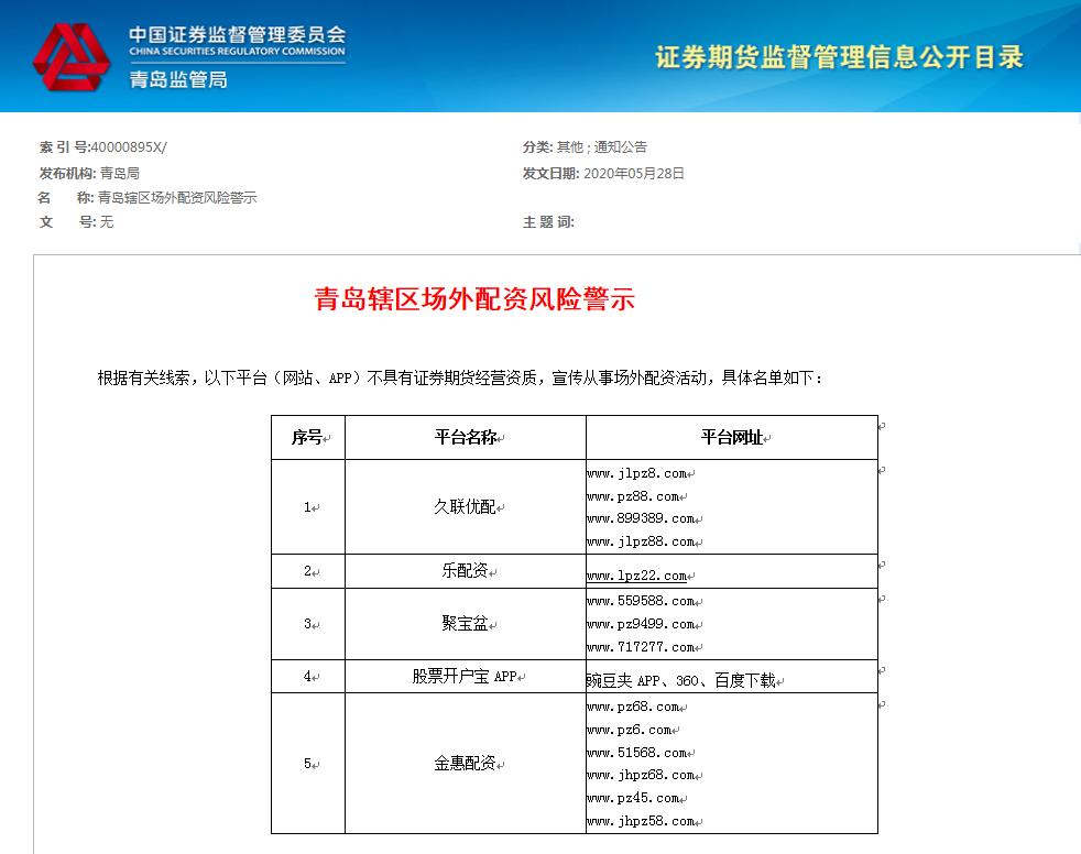 非法配资黑名单曝光_股票配资开户网_场外配资监管整顿